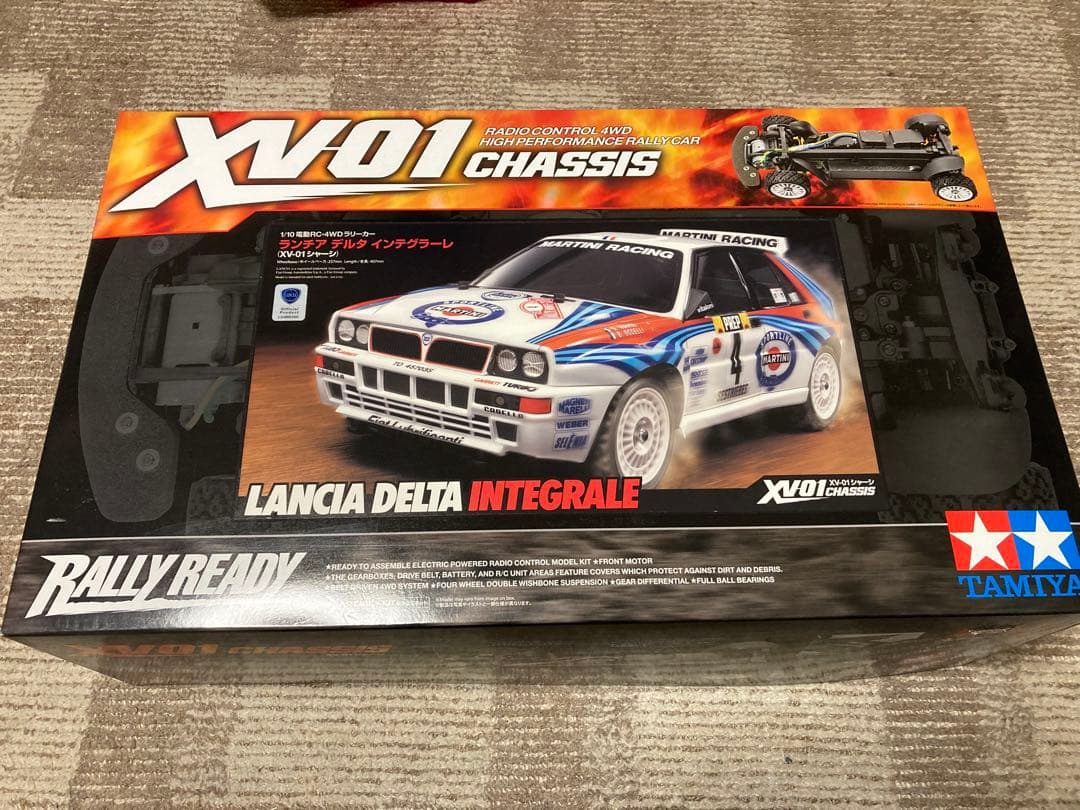 タミヤXV01 シャーシキット　ランチアデルタインテグラーレ