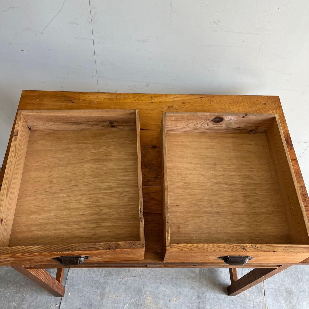 アンティーク 平机 テーブル 無垢材 デスク z485