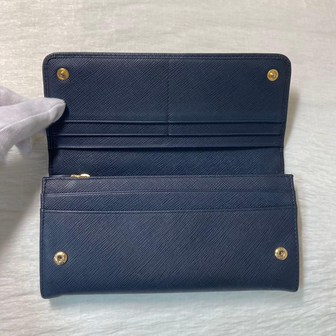 本日限定価格 PRADA プラダ　長財布　紺　パスケース　箱　付属品　二つ折り