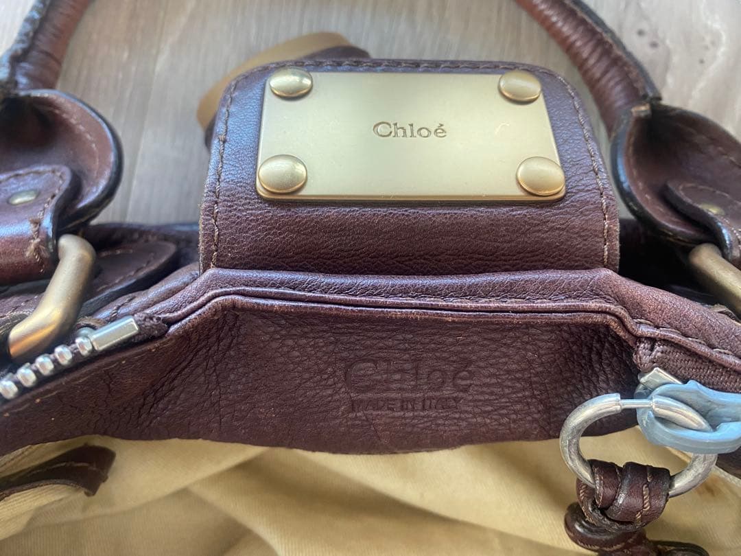 M*中様 Chloé クロエ　パディントン　ブラウンレザー ハンドバッグ