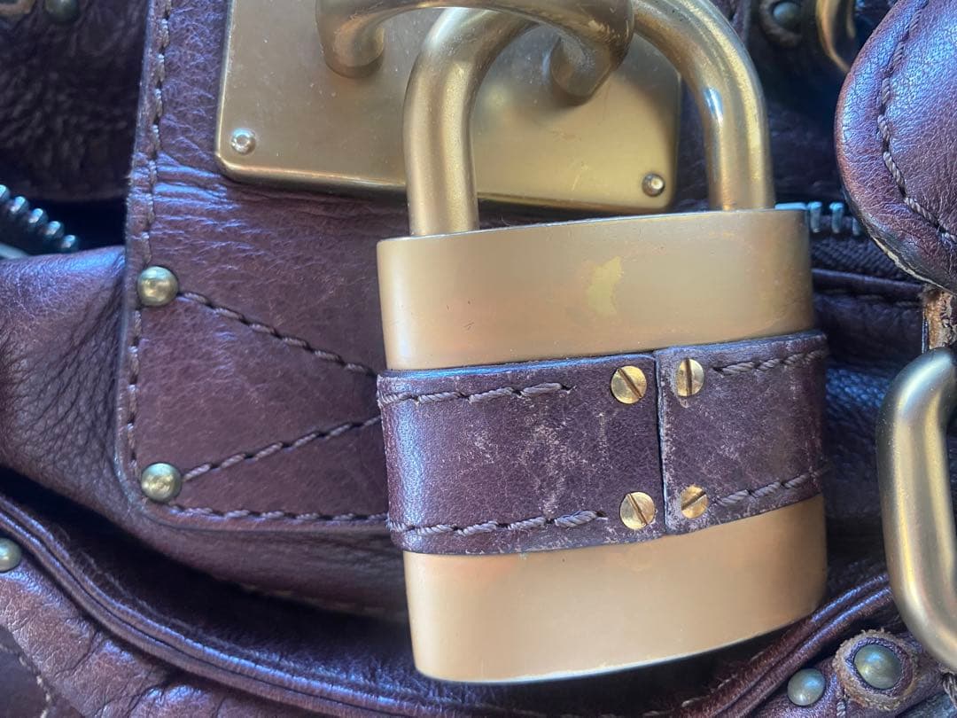 M*中様 Chloé クロエ　パディントン　ブラウンレザー ハンドバッグ