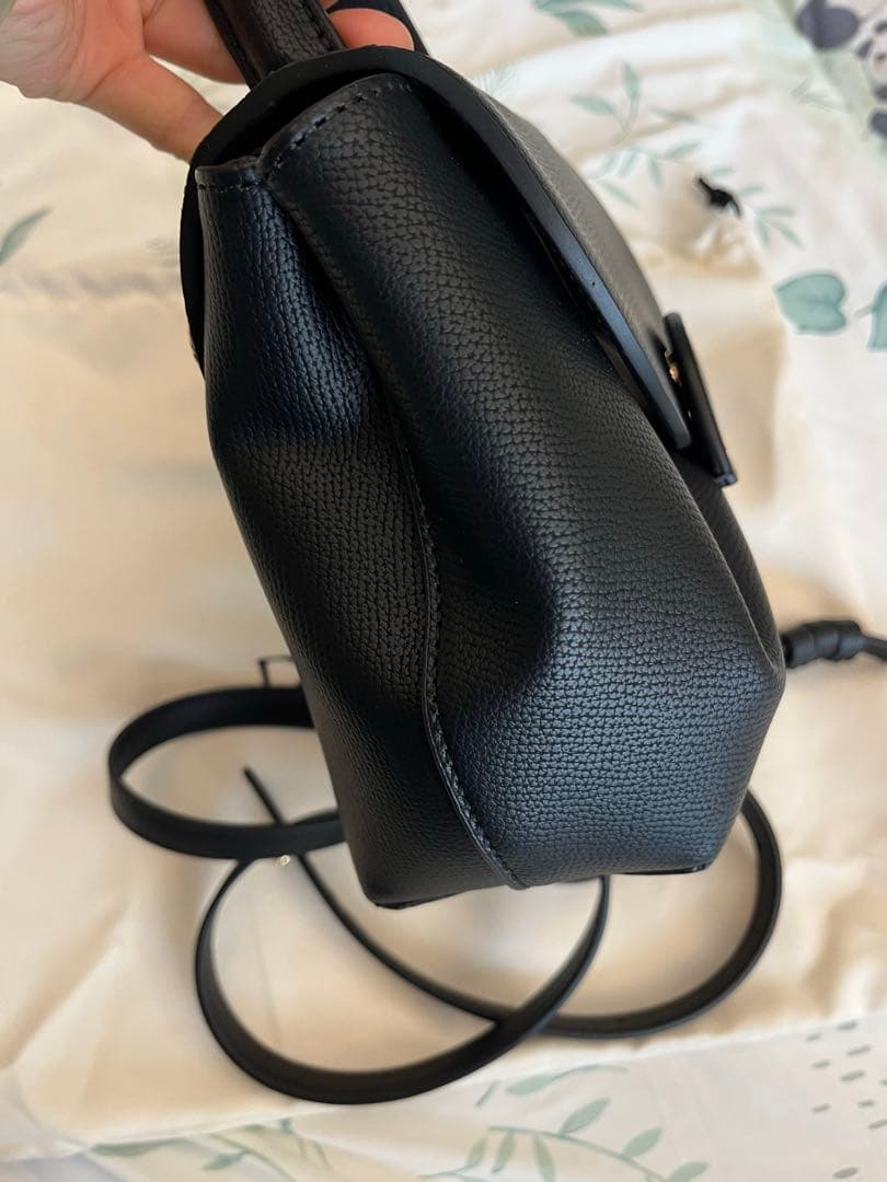 ポレーヌ ヌメロ アン ナノ ブラック 2way ショルダーバッグ