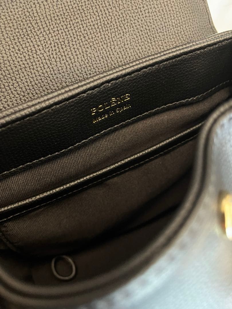 ポレーヌ ヌメロ アン ナノ ブラック 2way ショルダーバッグ