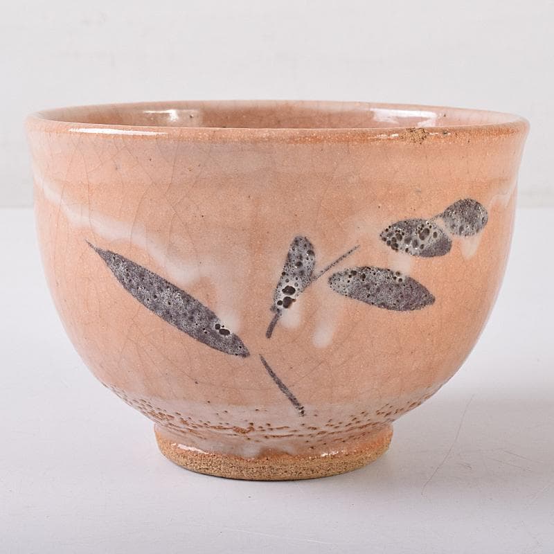 萩焼 草文 茶碗 銘「古今」 仕覆付 堀内宗完(兼中斎)極め