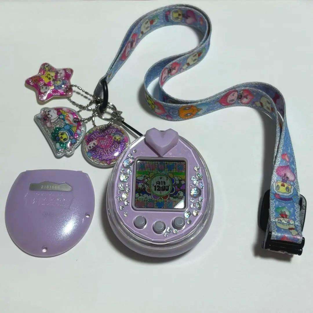 動作確認済み】たまごっち ピース パープル 紫 P's ストラップ付き