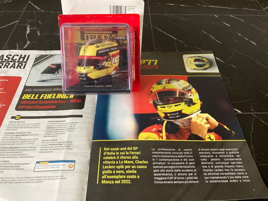 日本未発売　ビッグスケールF1コレクション　ルクレール　ヘルメット　1/5