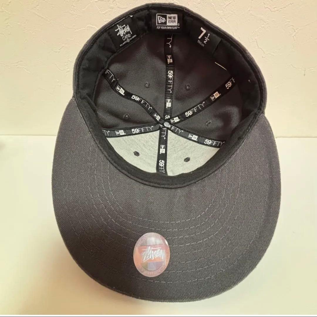 Stussy 59FIFTY ベージュキャップ 7 1/2 Stussy Curly S 59Fifty New