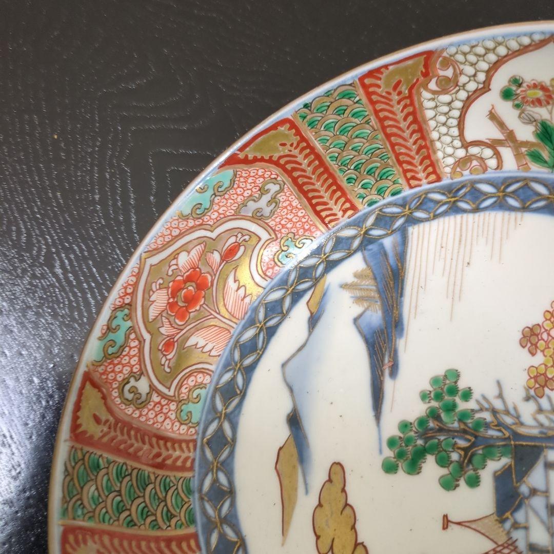 骨董 古伊万里 鉢 ③ 染錦 器 陶器 盛鉢 二重高台 伊万里 - メルカリ