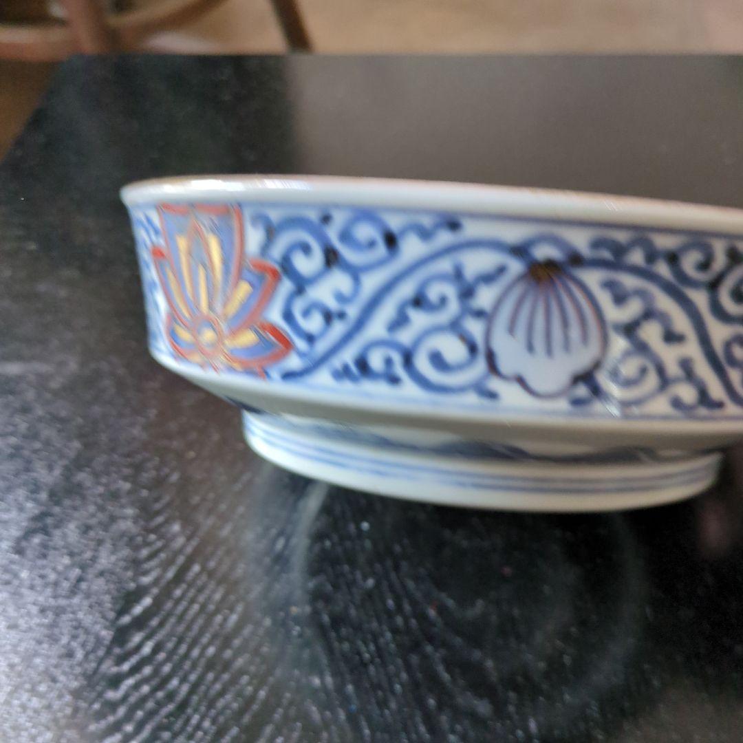 骨董 古伊万里 鉢 ③ 染錦 器 陶器 盛鉢 二重高台 伊万里 - メルカリ