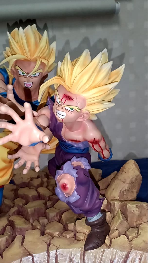 ドラゴンボール 親子かめはめ波 ガレージキット 孫悟空 孫悟飯