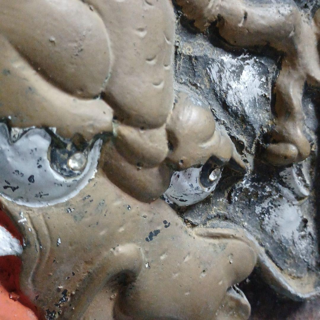 虎と龍の置物 土台付き 美術品・アンティーク・コレクション