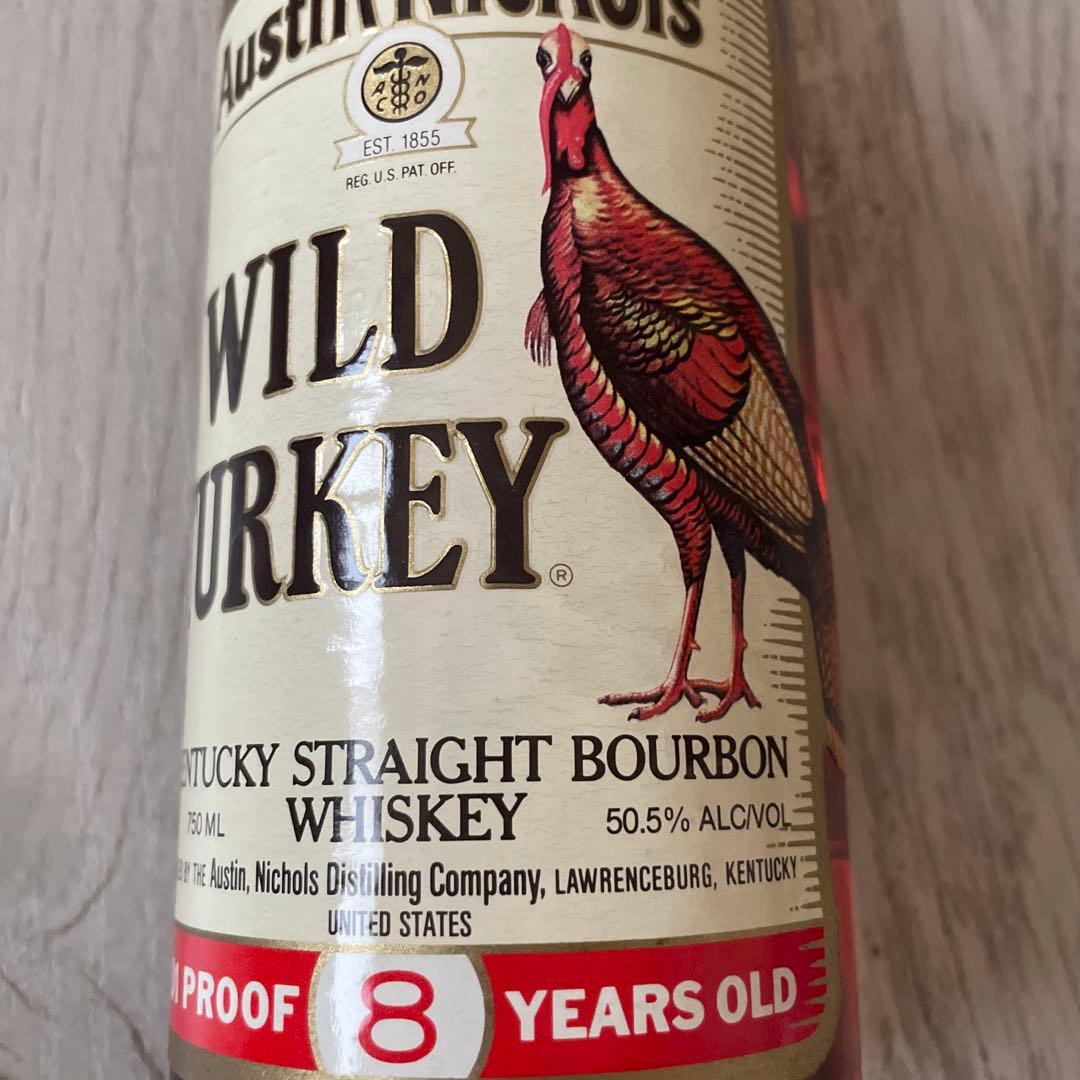 未開封ワイルドターキー 8年 旧ボトル 未開封 WILD TURKEY 8年
