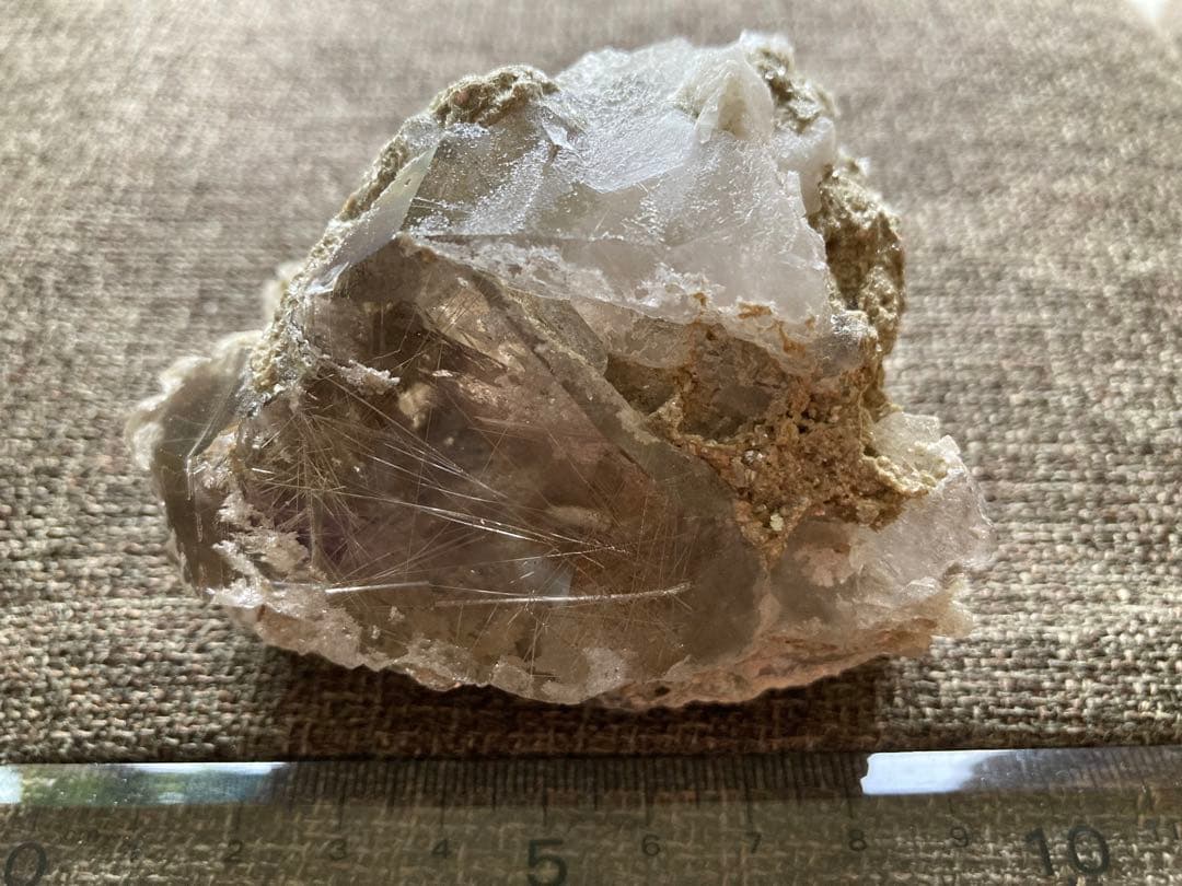 ヒマラヤ　マニハール原石　ルチル入り　水晶　天然石　レインボー ヒマラヤ マニハール産水晶 ルチル入り 20.6g｜天然石通販キラリ石