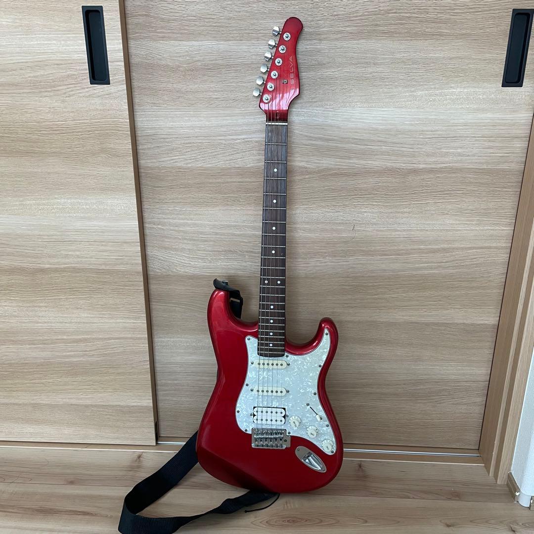 【匿名発送】SELVA セルバ エレキギター　ストラップ付き　初心者 匿名発送】SELVA セルバ エレキギター ストラップ付き 初心者