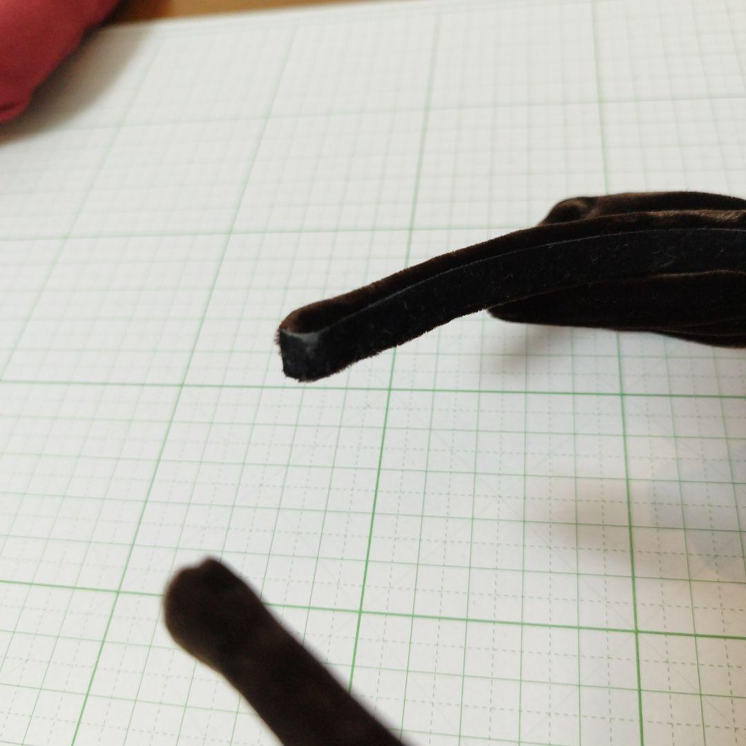 Alexandre de Paris カチューシャ　ベロア　ブラウン