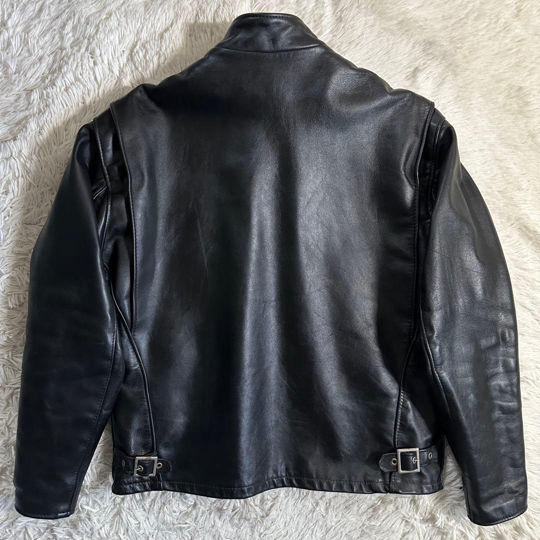 XL相当 ショット 641 ライダース シングル ボアライナー レザー 近年