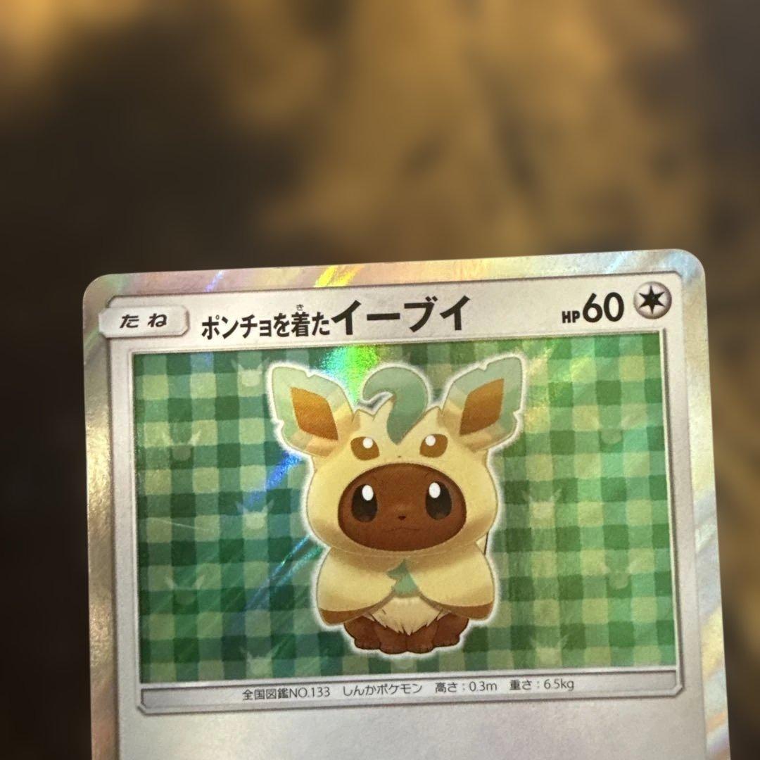 ポンチョを着たイーブイ ポケモンカード