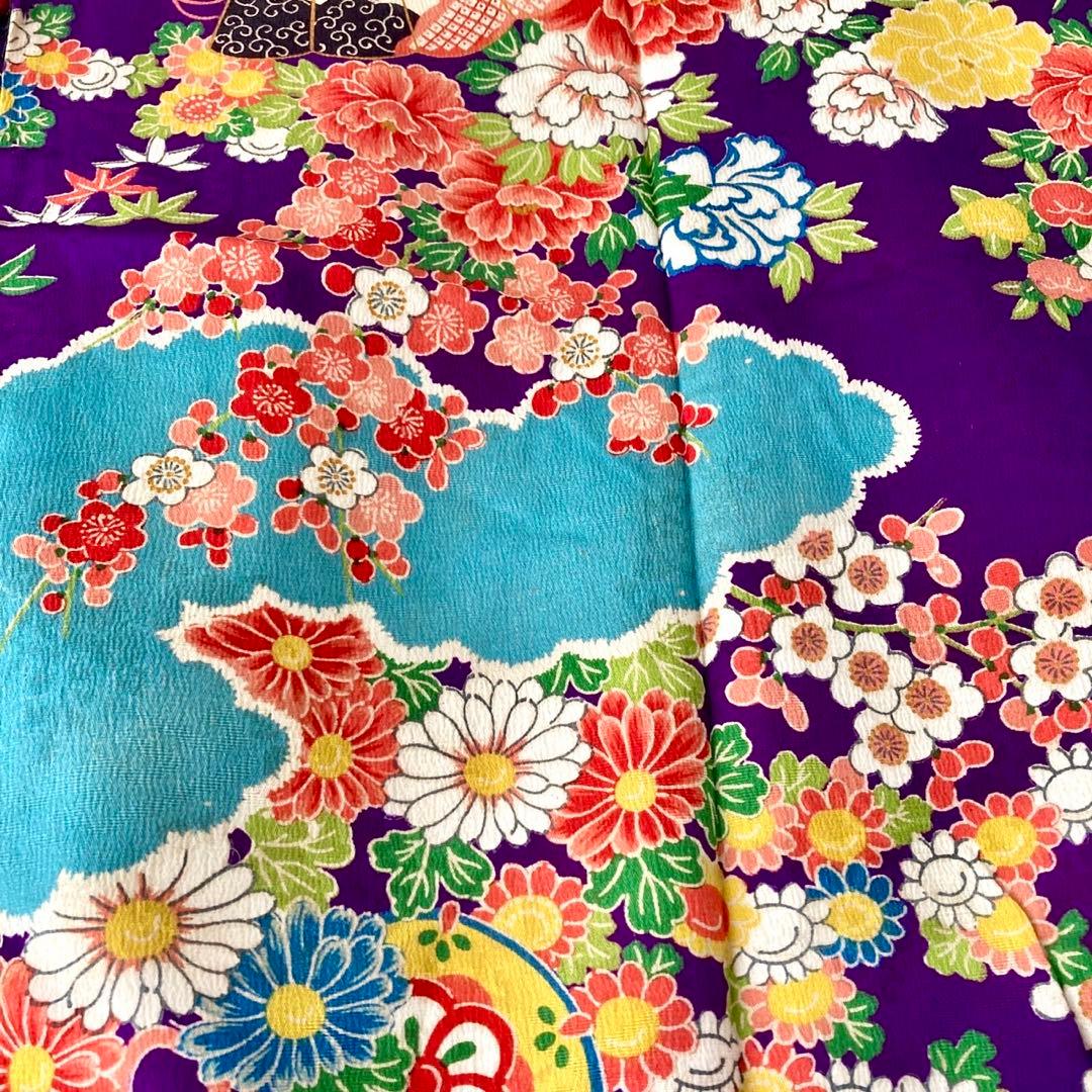 アンティーク　女の子　子供着物　七五三　アンティーク着物　NO6