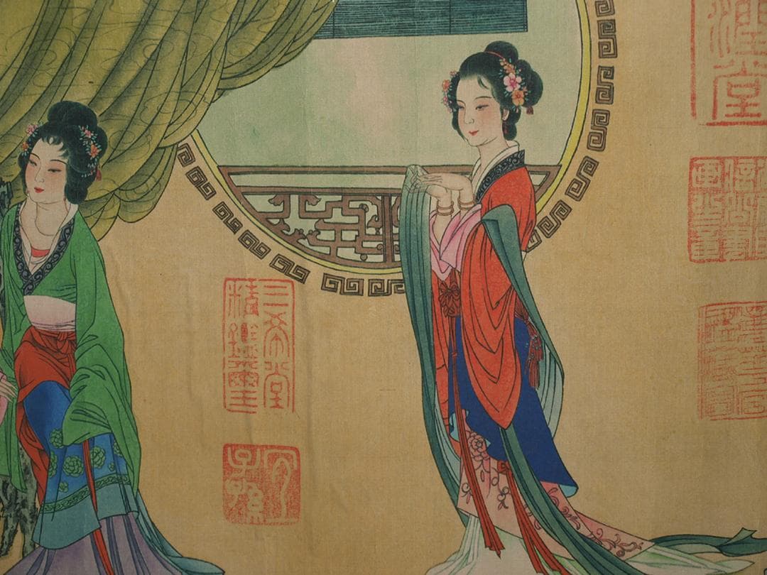 骨董市仕入れ明時代の掛軸 激安骨董品 肉筆博物館保管品 BD357A11-6