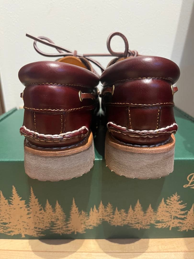 Timberland バーガンディ モカシン・デッキシューズ US7.5