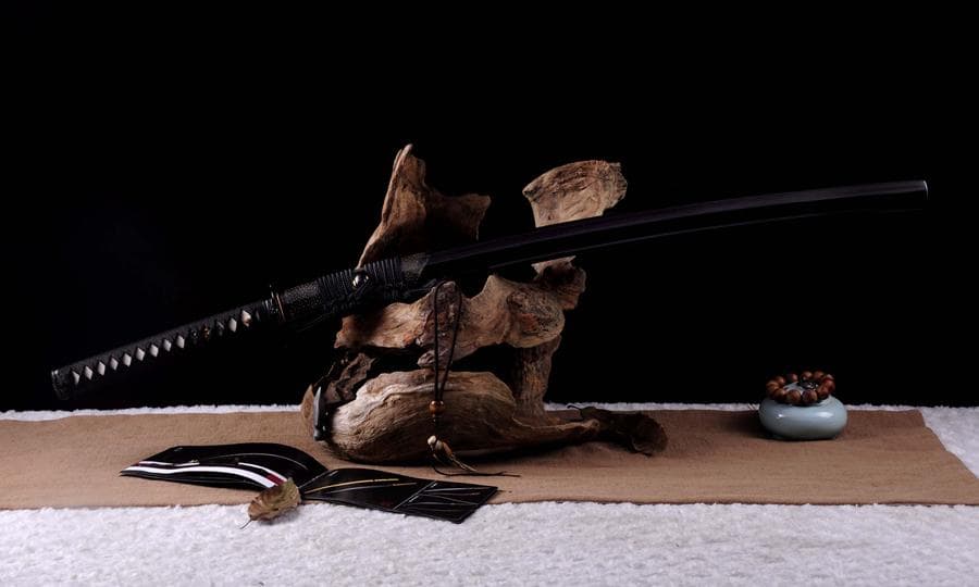 雷切T10鋼焼刃 日本刀 模造刀 居合刀 武士道 武蔵 鑑賞用 手鍛造打