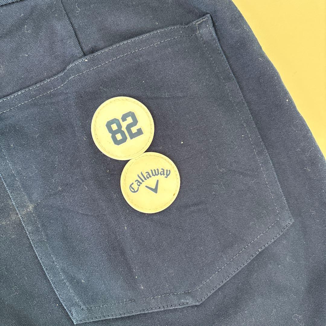 【6点セット】Callaway ゴルフウェアセット一式 ホワイト/ネイビー