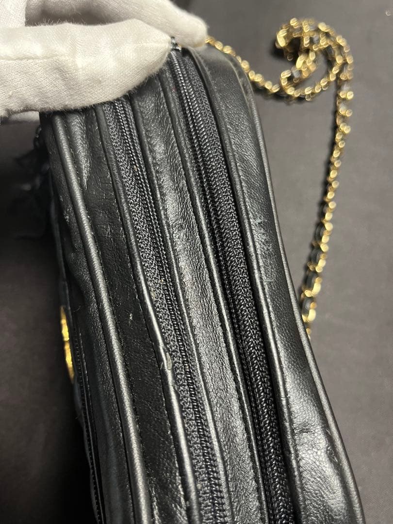 ももこちゃん　シャネル ラムスキン マトラッセ ショルダー バッグ.