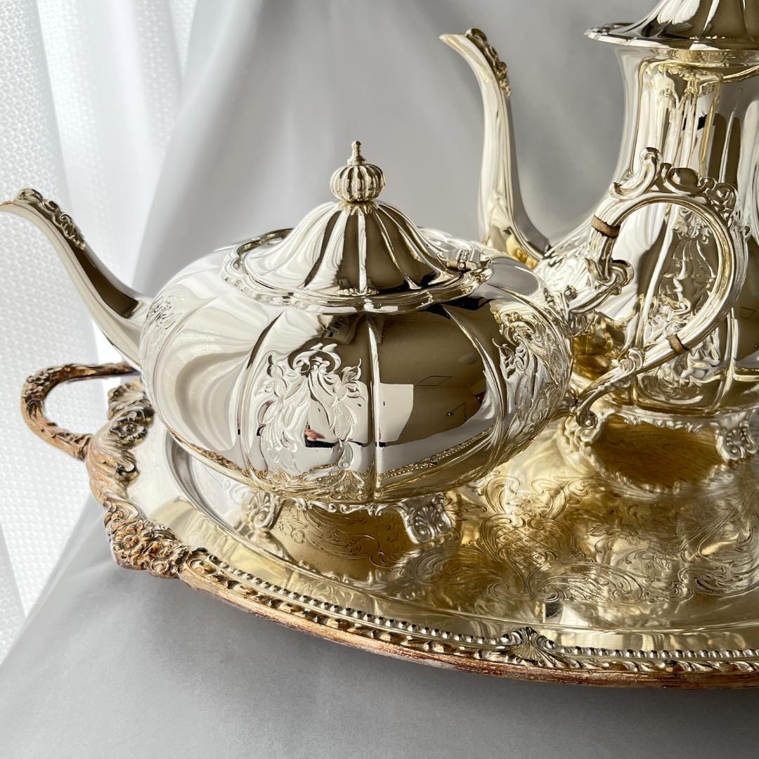 【Cavalier】パンプキンフォルムのティーポット / コーヒーポット