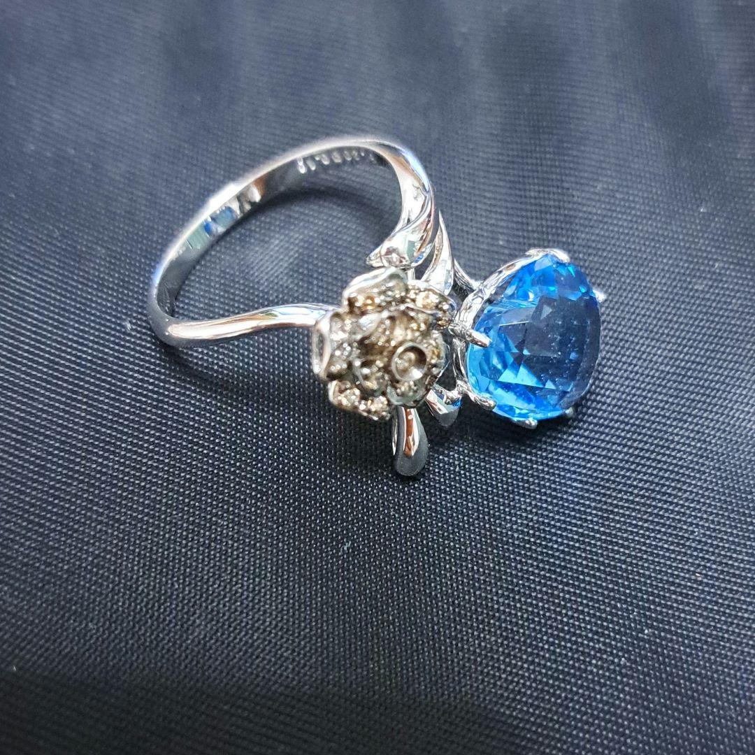 ハートブルートパーズk18wgリング