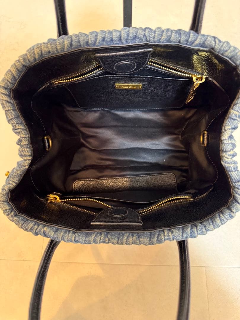 miu miu ミュウミュウ ハンドバック デニム マテラッセ