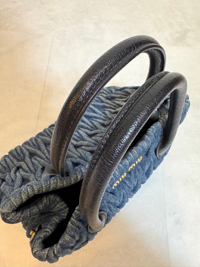 miu miu ミュウミュウ ハンドバック デニム マテラッセ