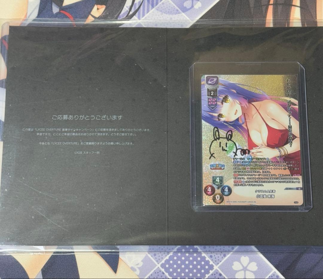 直筆 lycee ゆずソフト3.0 クラスの人気者 小雲雀 来海 SP