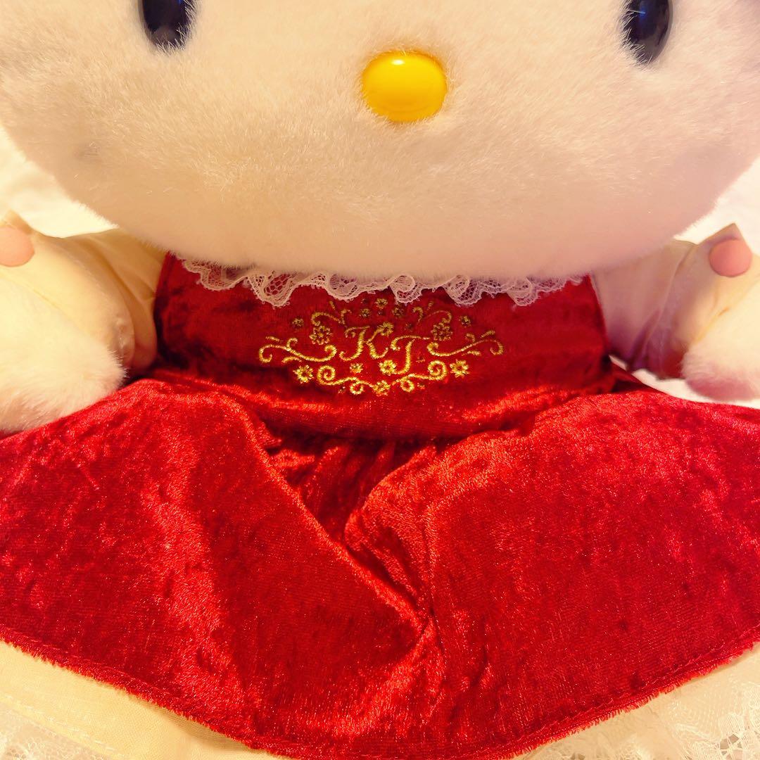 希少レア　1997 ハローキティ　ベロアリボン　ぬいぐるみ　平成レトロ