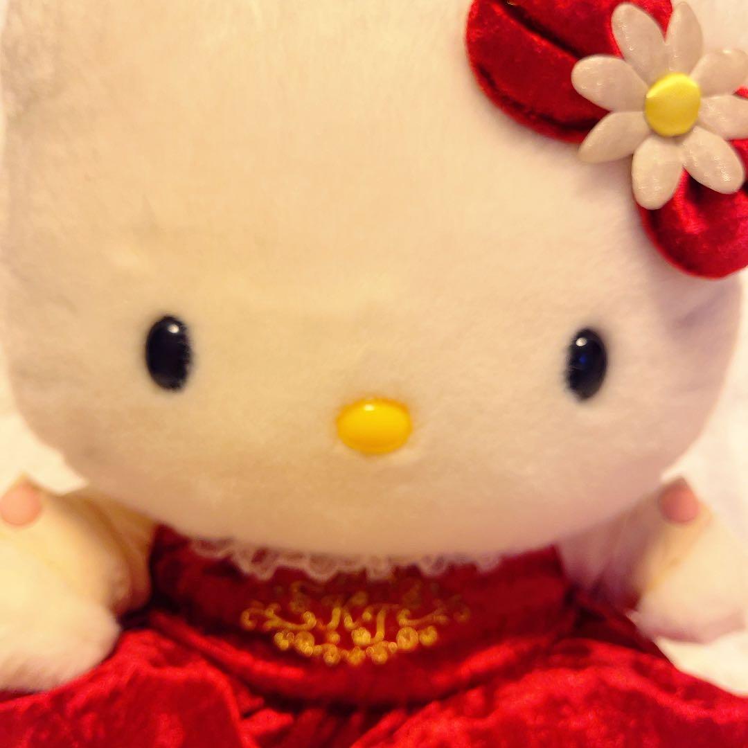 希少レア　1997 ハローキティ　ベロアリボン　ぬいぐるみ　平成レトロ