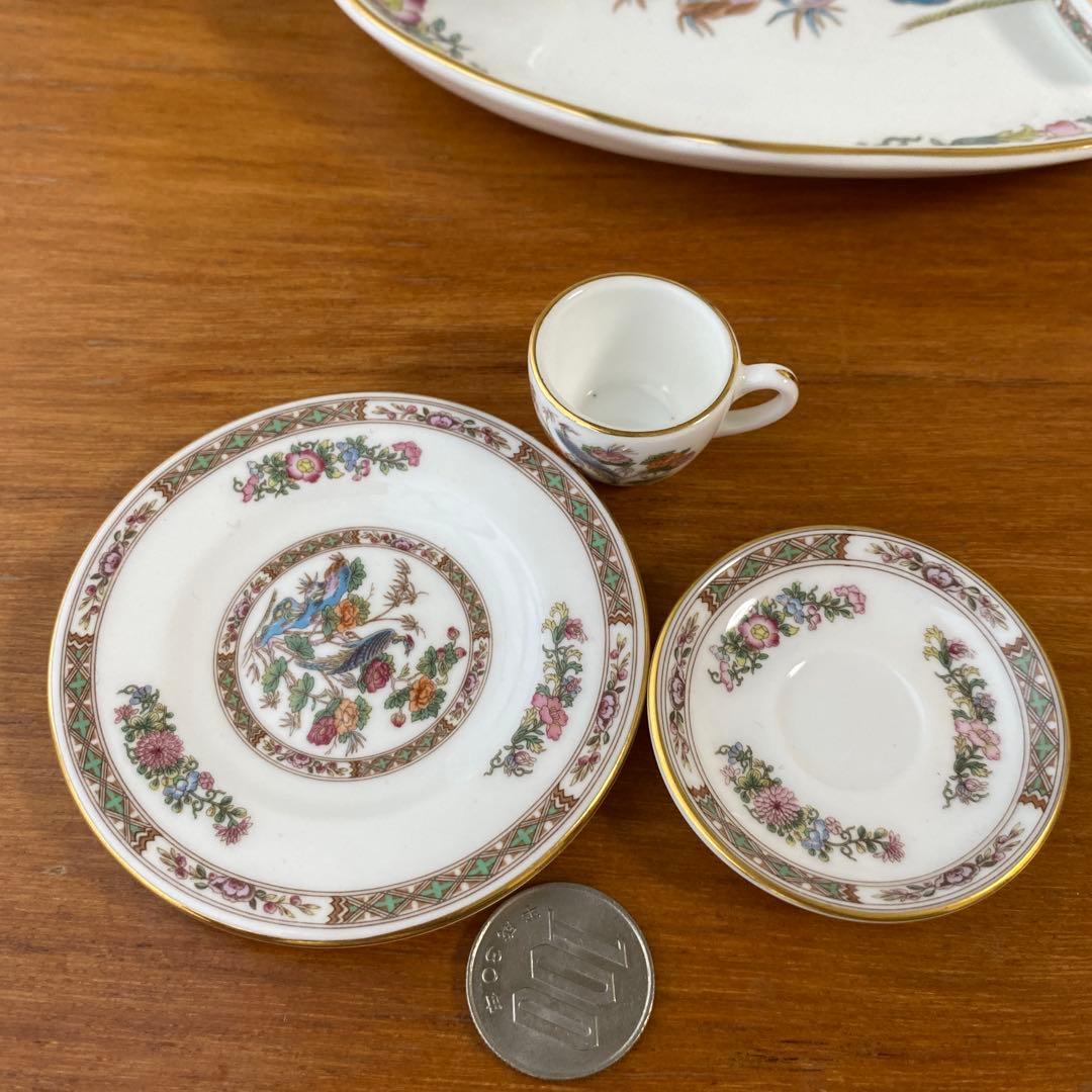 ウェッジウッド クタニクレーン ミニチュアセット 黒壺 14ピース