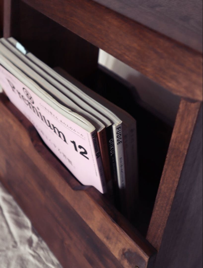 【美品】50%OFF／あたらしくて懐かしい。収納付き踏み台スツール／ベルメゾン