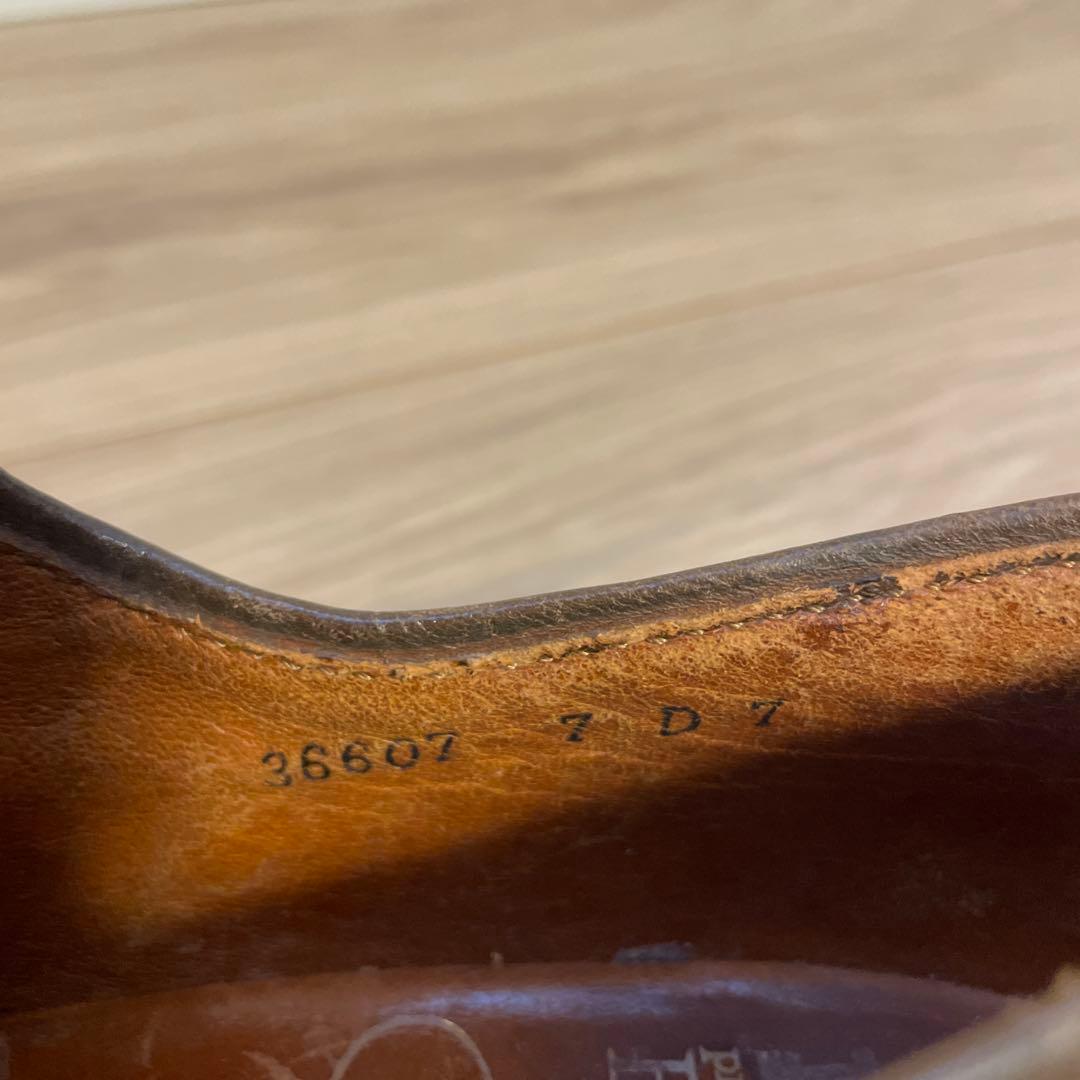 【レア】BALLY製フランス軍外羽根靴　肉厚ソール　サイズ7D