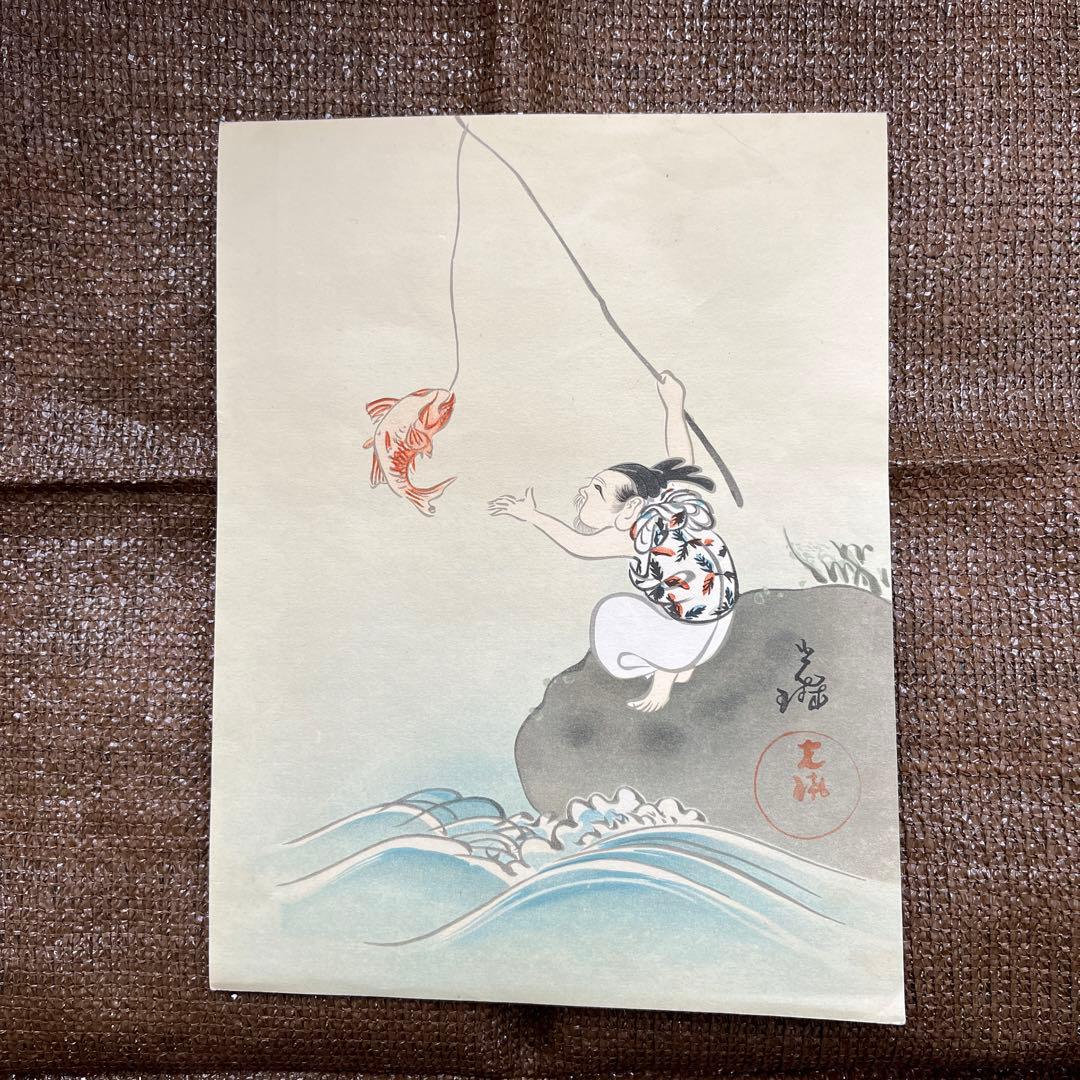 日本画　横22㎝、縦28.５㎝