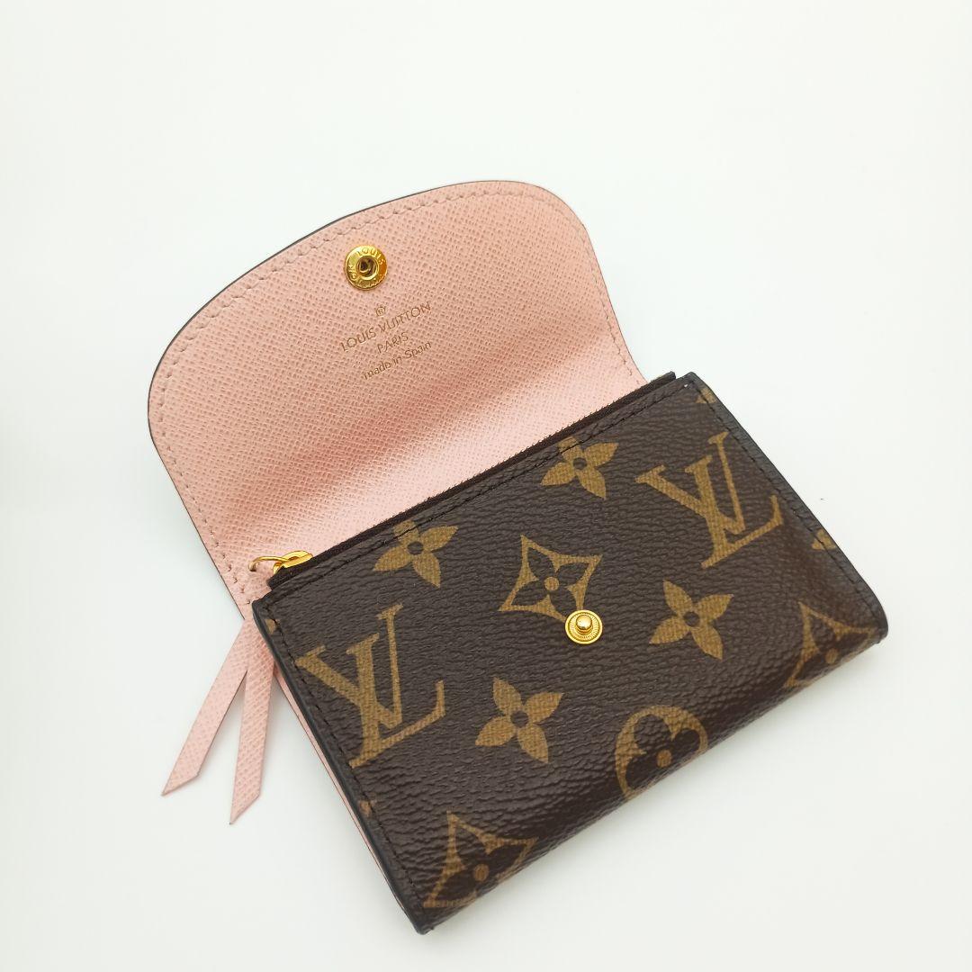 【美品SS】ルイヴィトン　ロザリ　モノグラム　ローズバレリーヌ　IC搭載