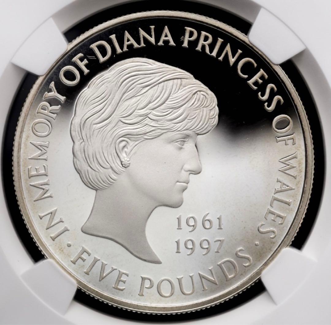 PF68 ウルトラカメオ】 ダイアナ妃追悼記念銀貨1999年