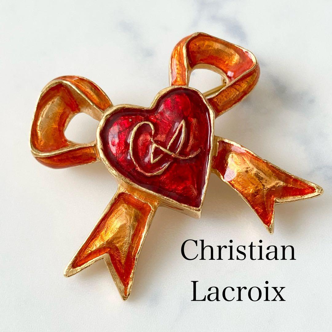 Christian Lacroix✨クリスチャンラクロワブローチハート