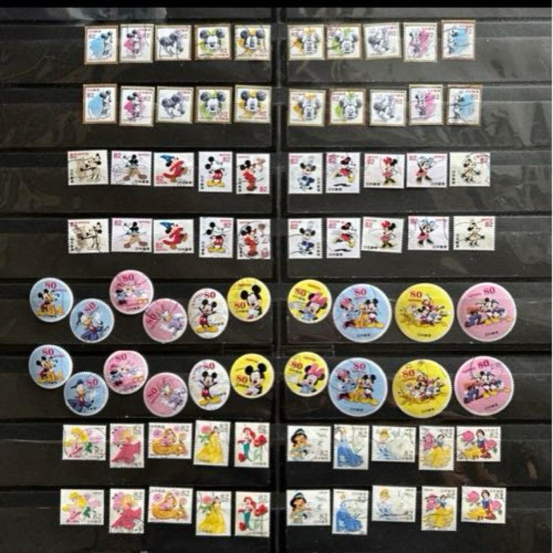 使用済切手 ディズニー80枚N72 - メルカリ