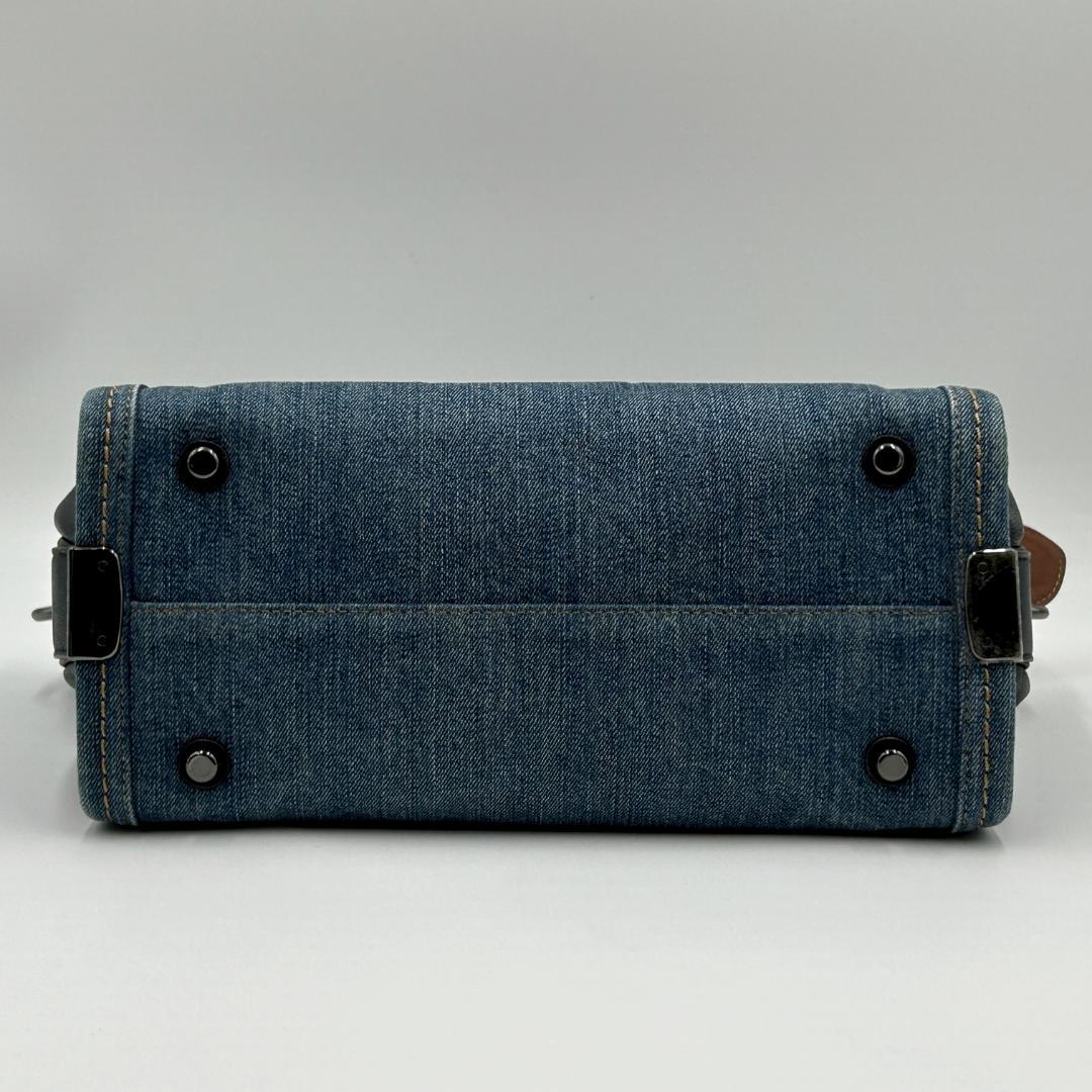 美品✨coach コーチ スワッガー27 ハンドバッグ デニム レザー 2way