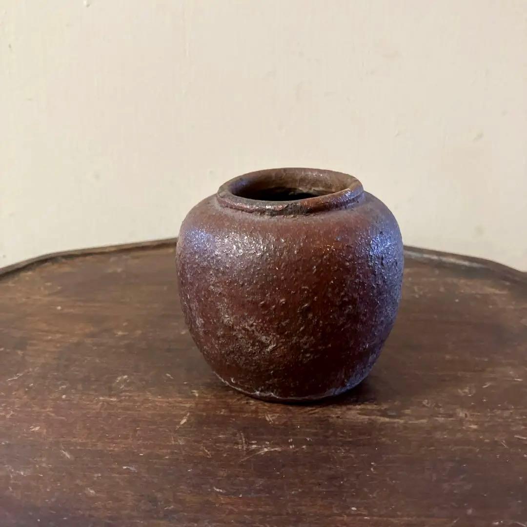 備前小壺花器お歯黒壺