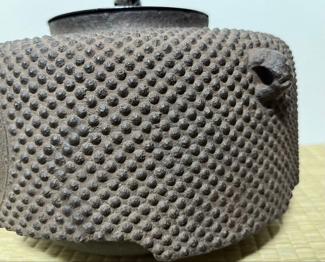 江戸前期】霰円窓二福神尾垂釜 寛永年間京釜 - メルカリ