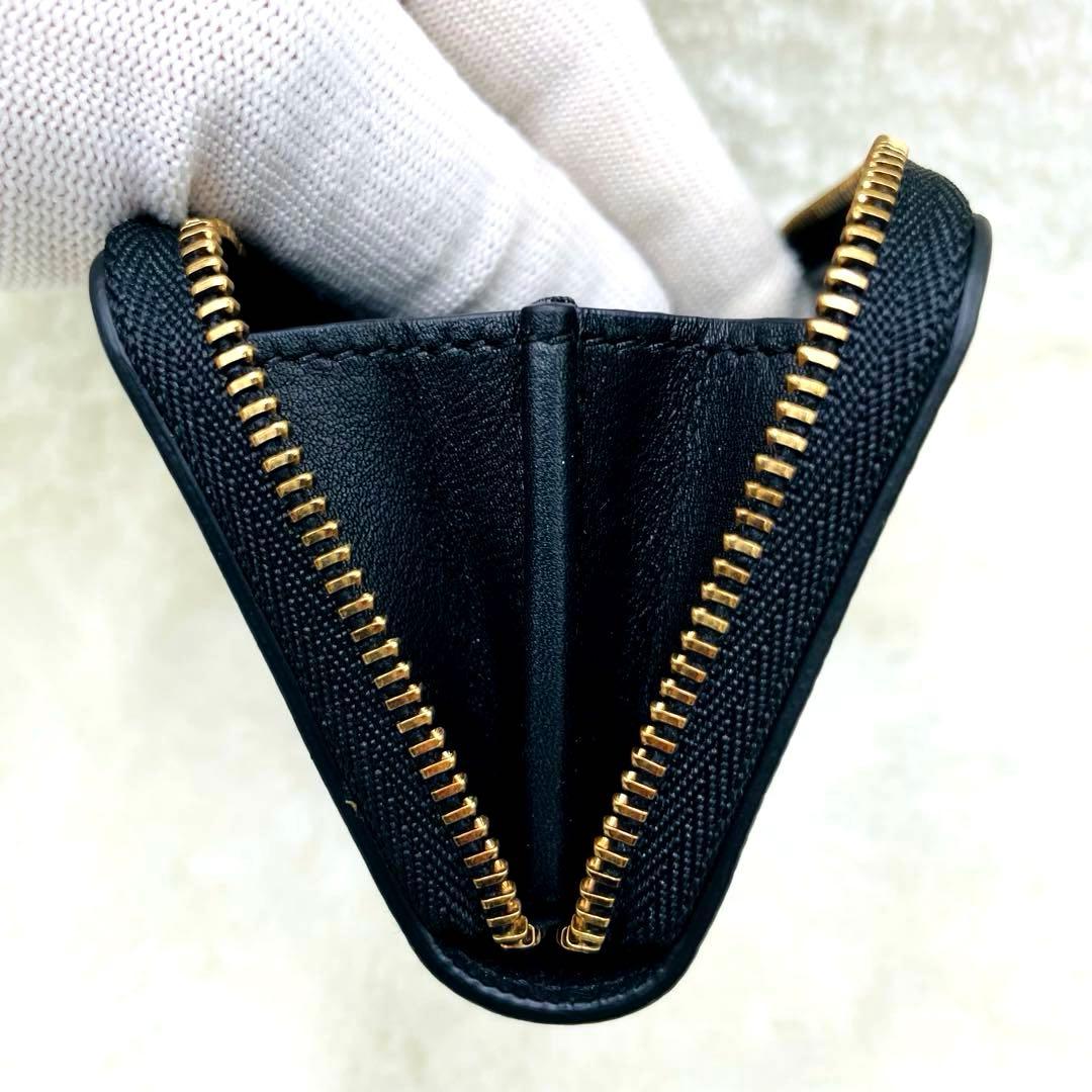 未使用級 バーバリー 財布 ケース ラウンドファスナー ブラック 付属品有