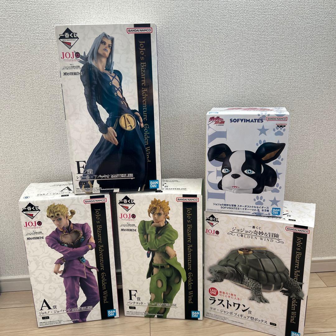 一番くじ ジョジョの奇妙な冒険 黄金の風 護衛チーム 5点セット-東京