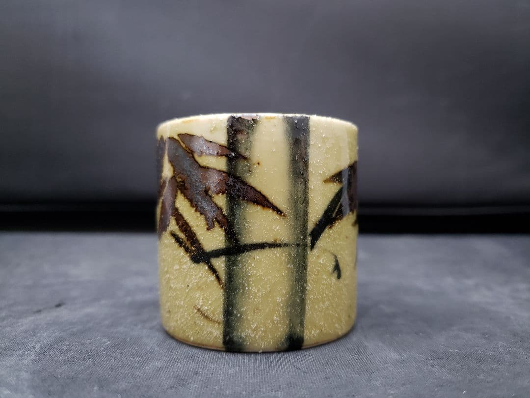 絵唐津皆具 古川華山作 清寂 茶道具 水指 建水 蓋置 花器