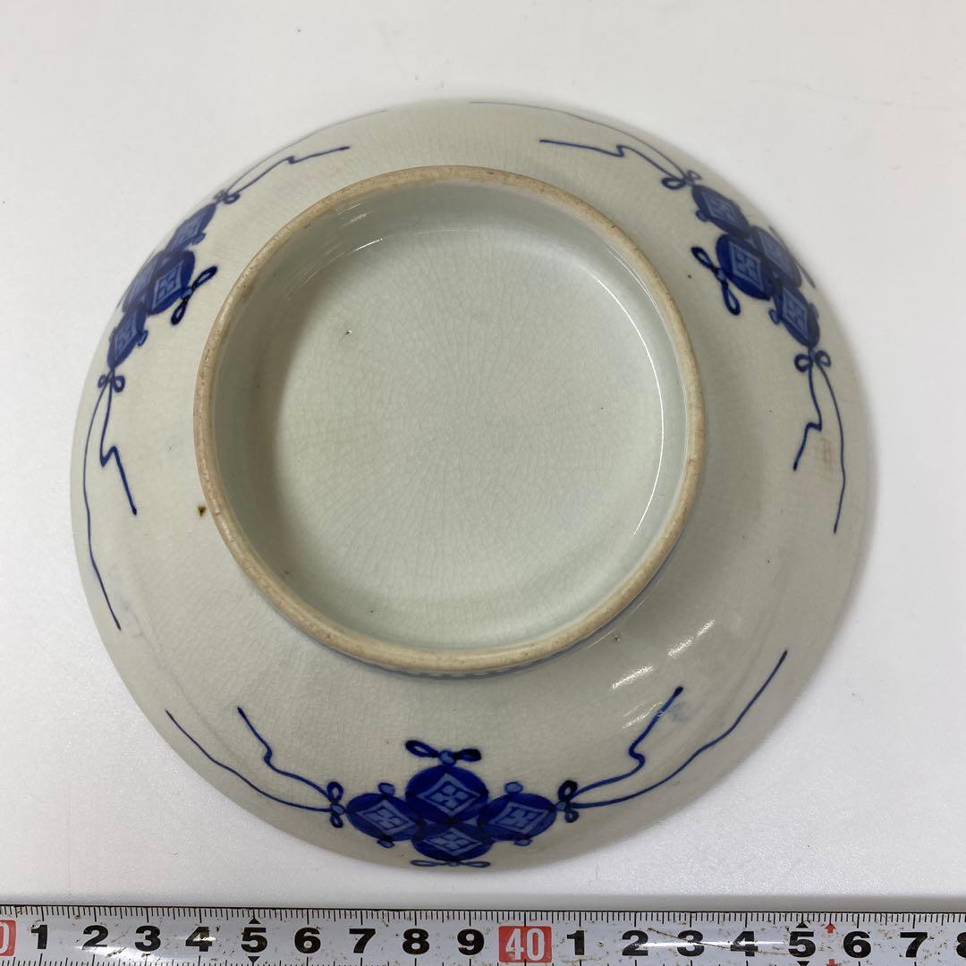 時代色鍋島中皿5枚直径15.5㎝木箱付東さ7-0323①