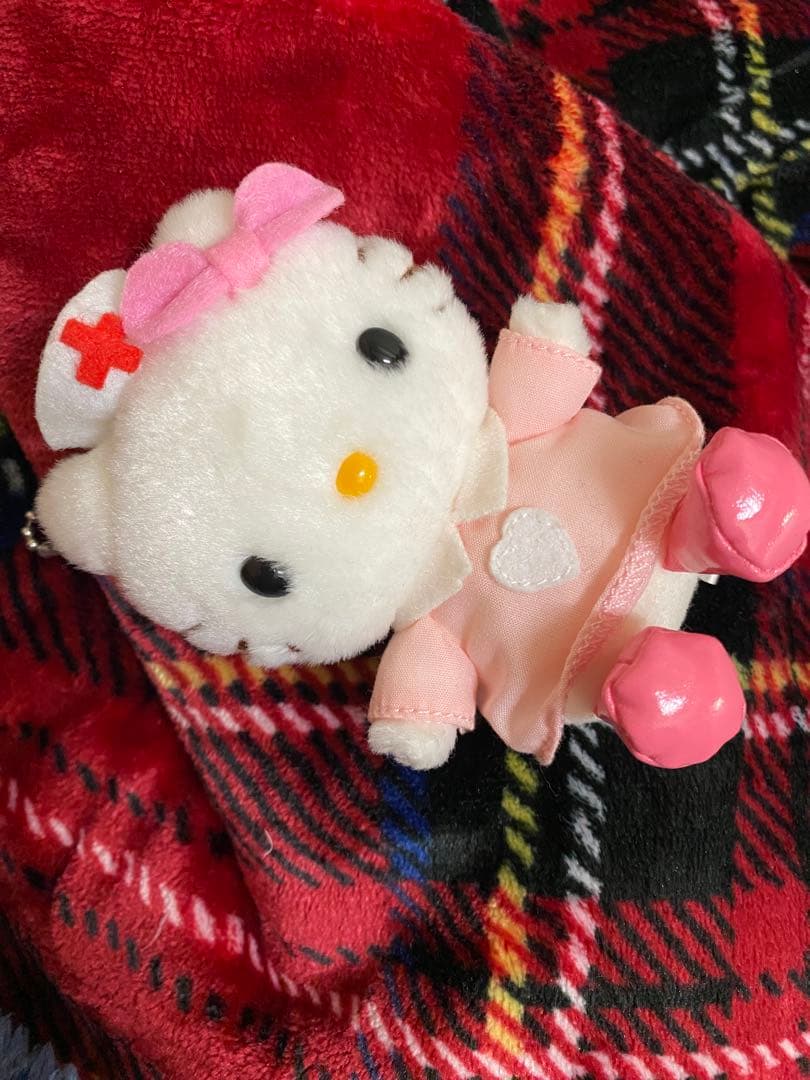 ハローキティ 献血マスコット　ボールチェーン　ナースキティ